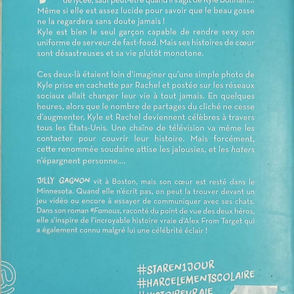 #Famous – Jilly Gagnon – Roman young adult – réseaux sociaux, célébrité et romance contemporaine - Livre