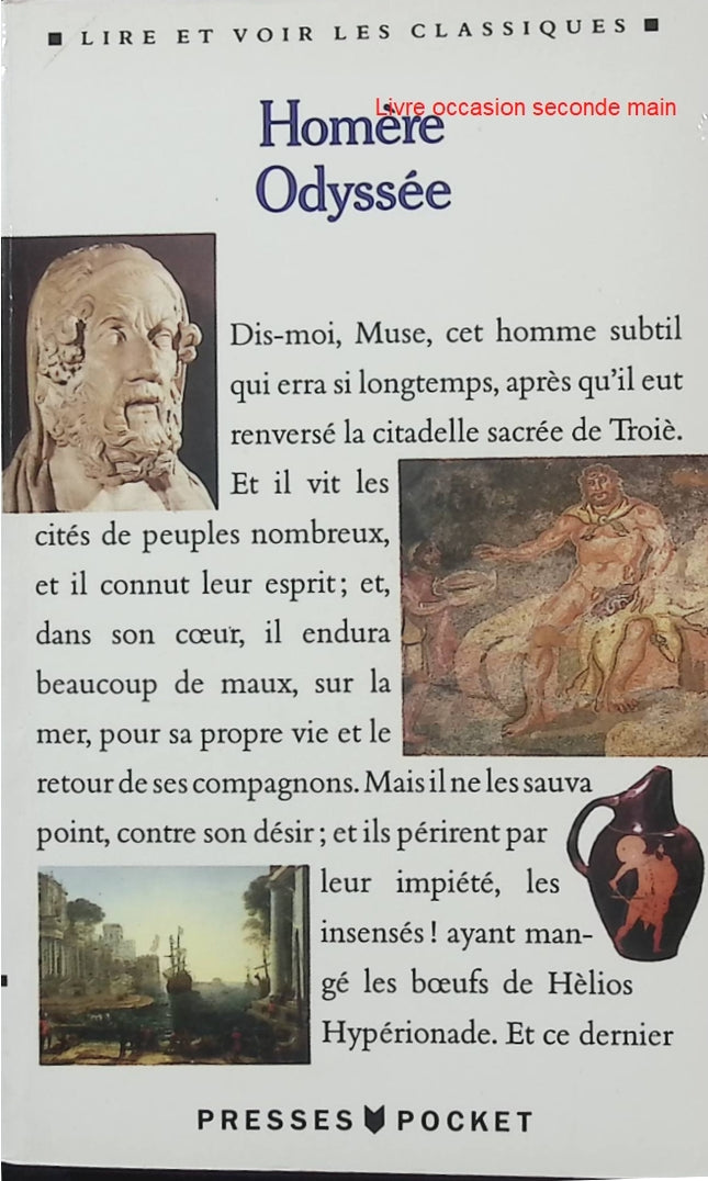 L'Odyssée - Homère - Classique grec - Ulysse - Voyage vers Ithaque - Mythologie grecque - Épopée antique - Livre