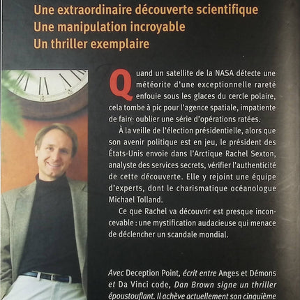 Deception Point – thriller scientifique et politique Dan Brown suspense conspiration NASA livre occasion - livre
