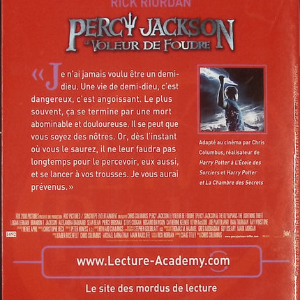 Percy Jackson Tome 1 – Le voleur de foudre Rick Riordan roman jeunesse aventure mythologie grecque demi-dieu - livre