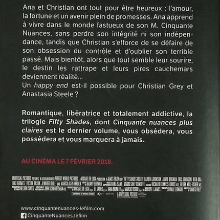Cinquante nuances plus claires – roman érotique adapté au cinéma par E.L. James - Livre