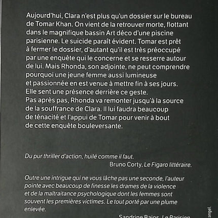 Celle qui pleurait sous l’eau – Niko Tackian – roman policier thriller psychologique suspense enquête criminelle d’occasion - Livre
