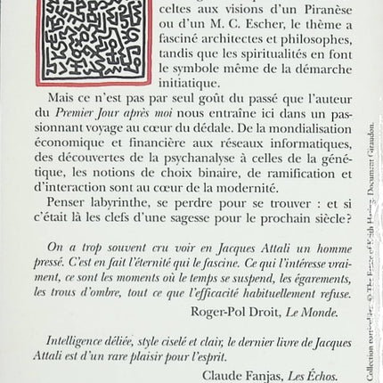 Chemins de sagesse – Traité du labyrinthe et réflexion philosophique de Jacques Attali - livre
