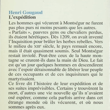 L’Expédition – Henri Gougaud | Roman d’aventure et humanisme - livre
