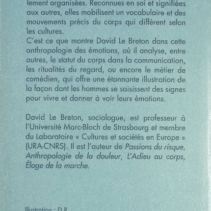 Les Passions ordinaires – Anthropologie des émotions et société de David Le Breton - livre