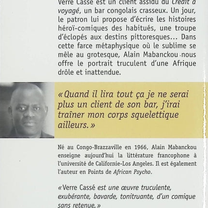 Verre Cassé – Alain Mabanckou | Roman contemporain africain - livre