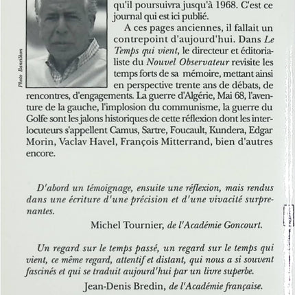 La Blessure – Suivi de Le Temps qui vient – Jean Daniel | Essai et réflexion contemporaine - livre