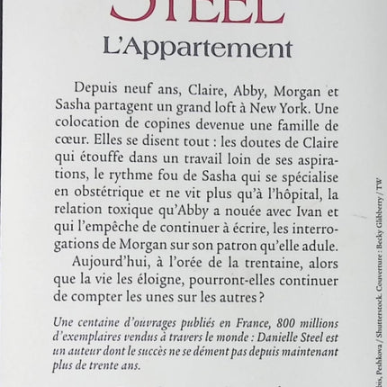 L’Appartement – Danielle Steel – roman contemporain romance drame familial New York destin amour d’occasion - Livre