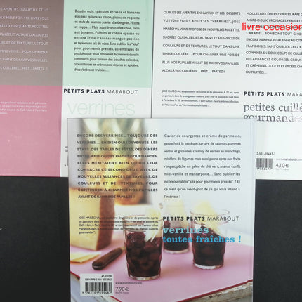 Verrines et petites cuillères - 3 livres - José Maréchal - livre