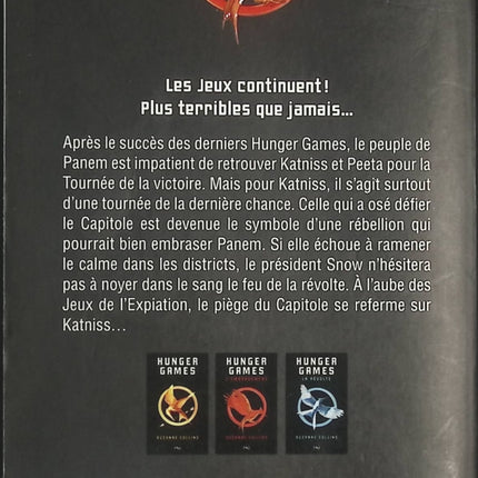 Hunger Games – Tome 2 : L’embrasement – Roman dystopique jeunesse – Suzanne Collins - livre