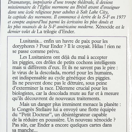 La Trilogie d’Ender – Tome 3 : Xénocide – Roman de science-fiction culte – Orson Scott Card - livre