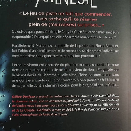 Double amnésie – Céline Denjean – Thriller psychologique, secrets de famille et enquête criminelle - Livre