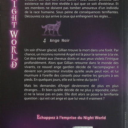 Night World Tome 4 – Ange noir – Lisa Jane Smith – fantasy jeunesse, ange gardien et romance fantastique - Livre