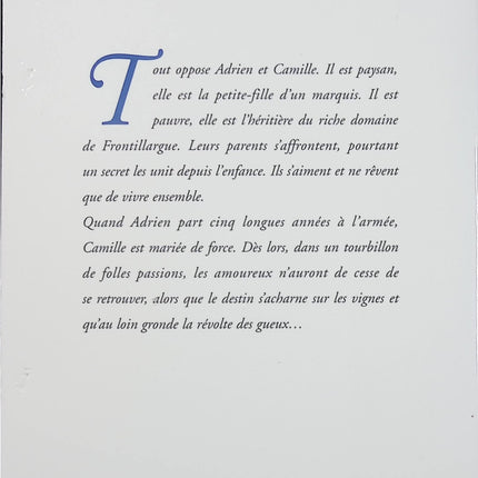 Les Sarments de la colère – Christian Laborie – roman du terroir amour impossible saga familiale vignes - Livre