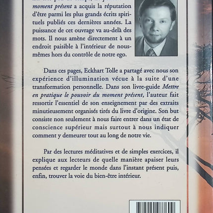 Mettre en pratique le pouvoir du moment présent – Eckhart Tolle – développement personnel, pleine conscience et sérénité - Livre
