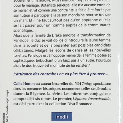 Les Infortunes conjugales Tome 2 L’embarras du duc – Callie Hutton – Romance historique Regency – mariage arrangé et scandale - Livre
