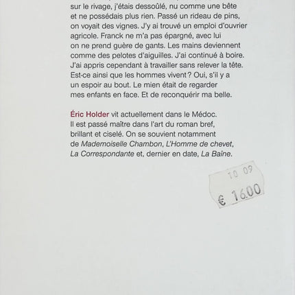Bella Ciao – Éric Holder – roman contemporain drame social renaissance addiction - Livre
