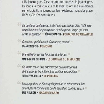 L’aube le soir ou la nuit – Yasmina Reza – Roman contemporain portrait politique introspection Nicolas Sarkozy - Livre