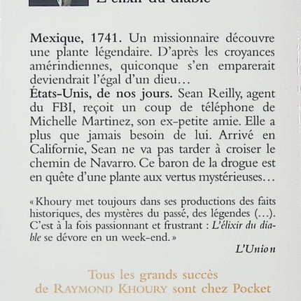 L'élixir du diable – thriller historique et ésotérique de Raymond Khoury mystère et suspense - livre