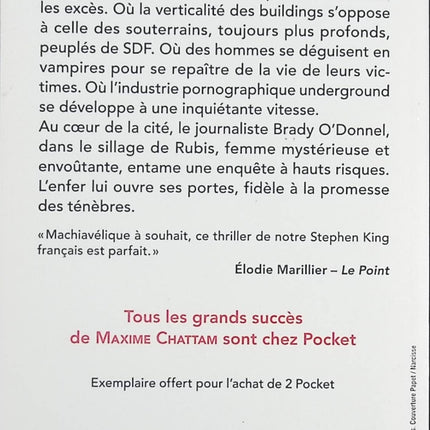 La Promesse des Ténèbres - Maxime Chattam - livre