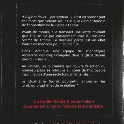 Le quatrième secret – Thriller religieux et mystère du Vatican – Joseph Thornborn - livre