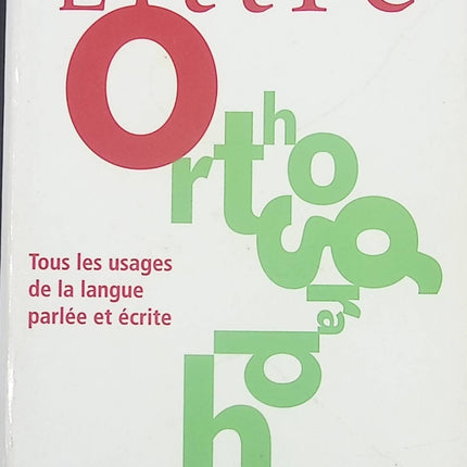 Littré Orthographe - Roland Eluerd - livre