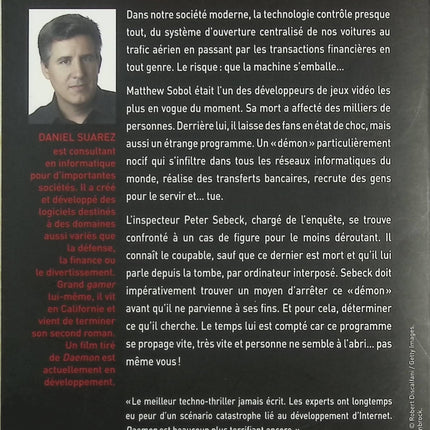 Daemon – Avant de mourir, il a déclenché le chaos – Thriller techno et cyber-conspiration – Daniel Suarez - livre