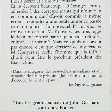 Roman L’Engrenage John Grisham thriller juridique avocat justice américaine suspense procès occasion - Livre