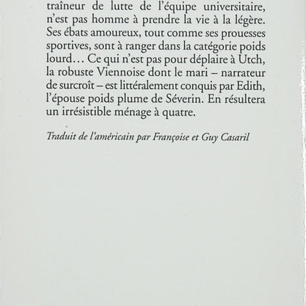 Roman Un mariage poids moyen John Irving littérature américaine drame familial humour noir couple occasion - Livre
