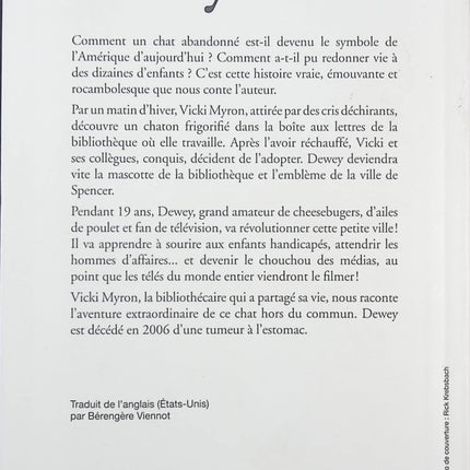 Dewey - Vicki Myron Bret Witter - livre