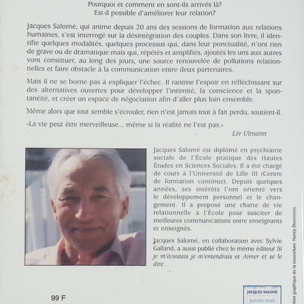 Parle-moi – J’ai des choses à te dire Jacques Salomé – développement personnel et communication - Livre