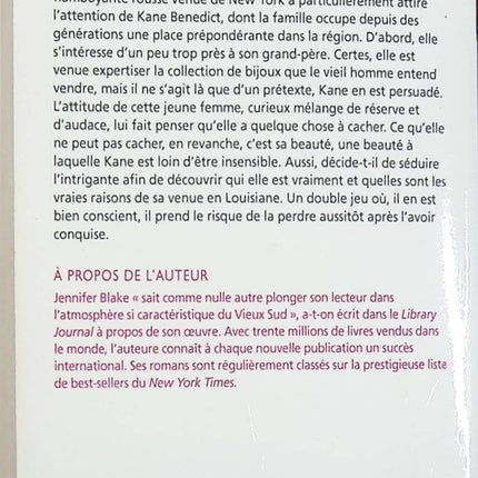 Mensonge et passion - Jennifer Blake - livre