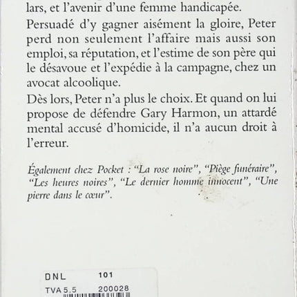 Dernière Chance de Phillip‑M Margolin • Thriller judiciaire, suspense policier américain, avocat en crise, défense criminelle et rebondissements légaux - livre