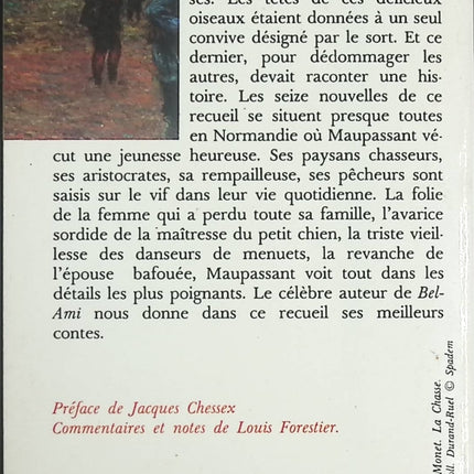 Contes de la bécasse – Guy de Maupassant – recueil de nouvelles classiques françaises - livre