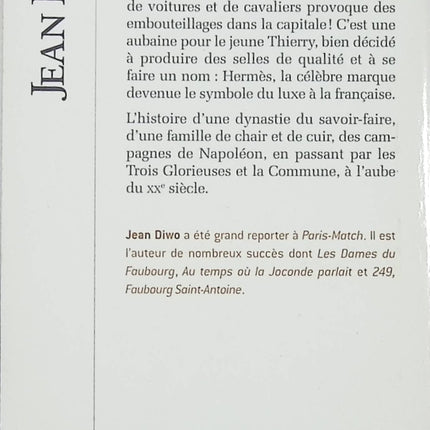 La Calèche – Jean Diwo – roman historique saga Hermès luxe français occasion - Livre