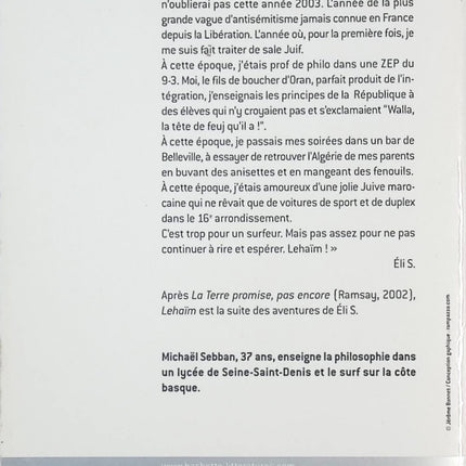 Lehaïm - Michaël Sebban - livre