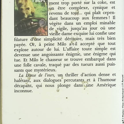 La danse de l’ours – James Crumley – Roman policier américain / Polar noir – Livre occasion - livre