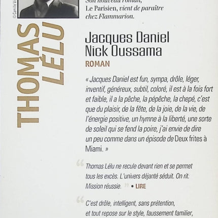 Jacques Daniel nick Oussama - Thomas Lélu - livre