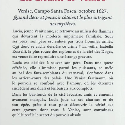 Les Lionnes de Venise - Mireille Calmel - livre