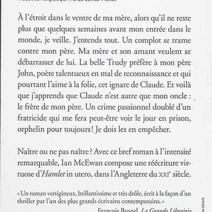 Dans une coque de noix - Ian McEwan - livre