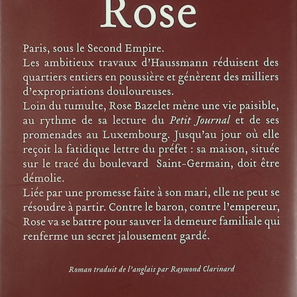Roman contemporain drame et émotions – Tatiana de Rosnay Rose - Livre