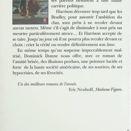 Une saison au purgatoire – Dominick Dunne – Thriller judiciaire et scandale politique – Livre occasion - livre