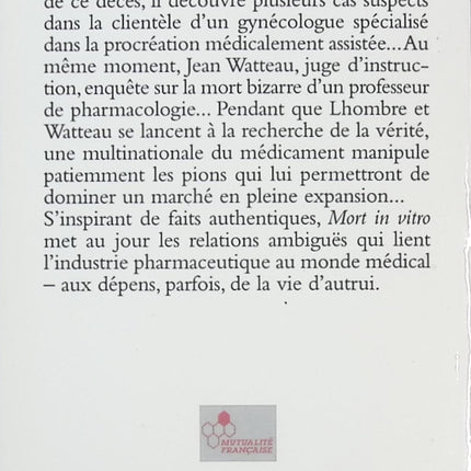 Mort in vitro - Martin Winckler - livre