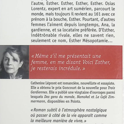 Esther Mésopotamie – Catherine Lépront roman français contemporain - livre