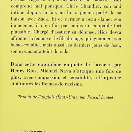 Adieu aux amis chers – Michael Nava – roman noir américain enquête avocat occasion - Livre