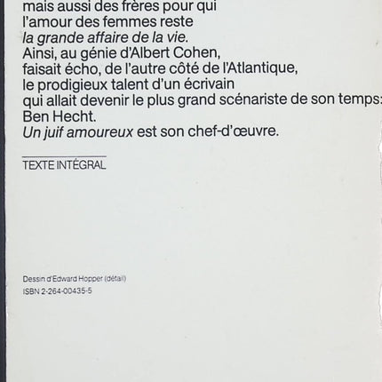 Un Juif amoureux - Ben Hecht - livre