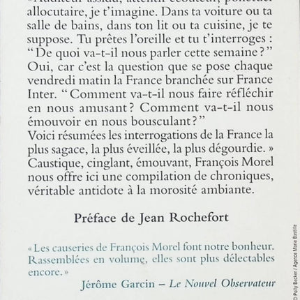 Je veux être futile à la France - Chroniques - François Morel - livre