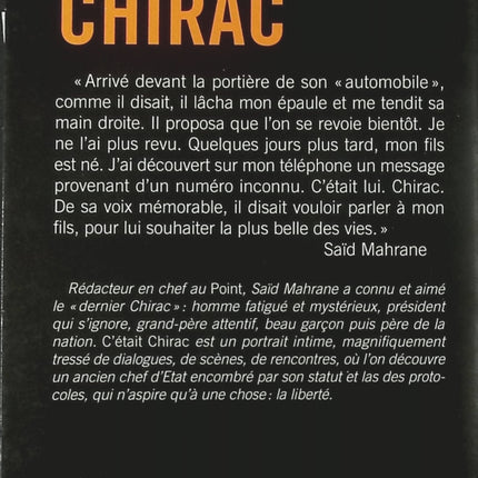 C'était Chirac - Saïd Mahrane - livre