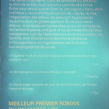 Camille, mon envolée - Sophie Daull - livre