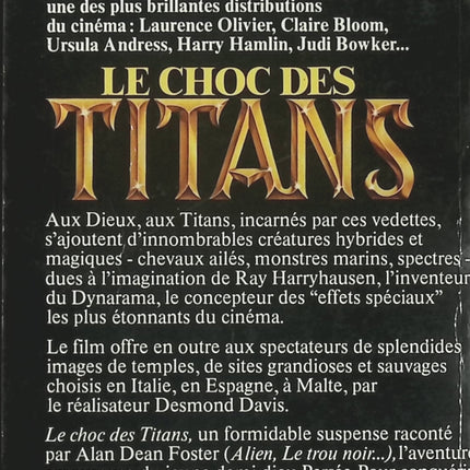 Le Choc des Titans - Alan Dean Foster - Livre
